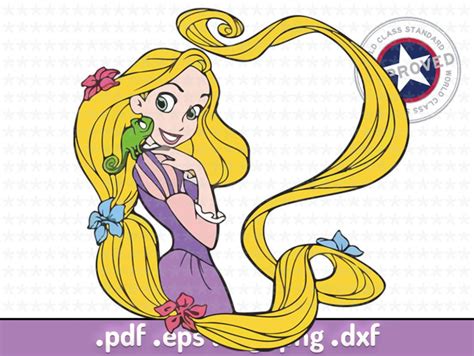 Rapunzel Svg Dxf Eps Pdf Png Etsy Rapunzel Tangled Cut Files For