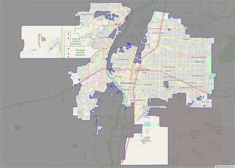 Map of Albuquerque city - Thong Thai Real