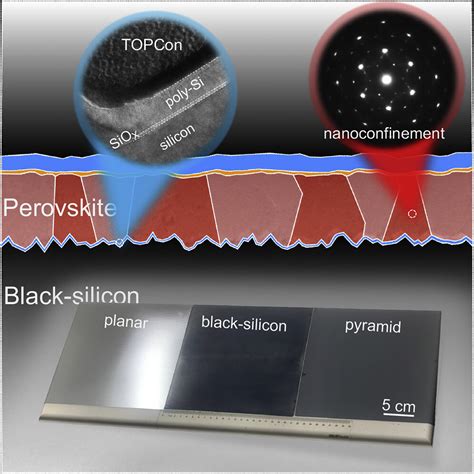 Scientists Develop High Efficiency Monolithic Perovskite Black Silicon