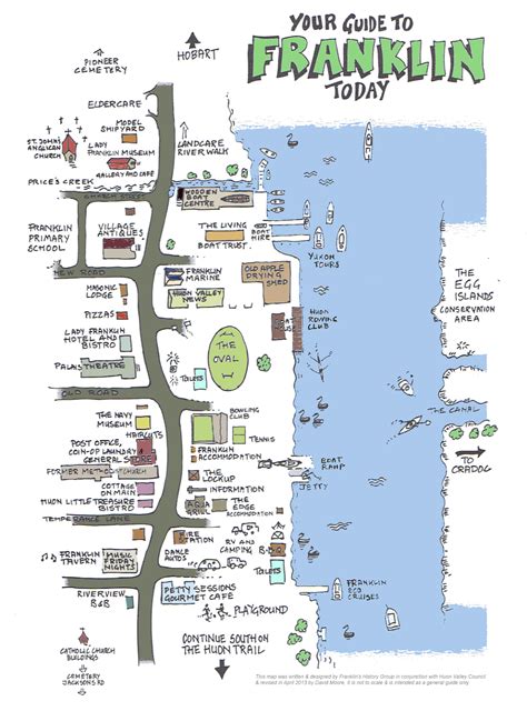 Huon View: Map of Franklin