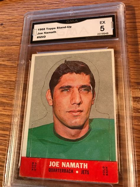 Topps Stand Up Joe Namath Gma New York Jets Hof Ebay