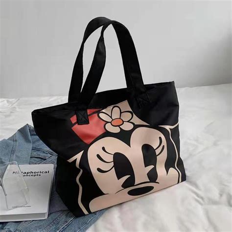 Bolsa Tote Feminina De Tecido Vers O Coreana Grande Capacidade Desenho