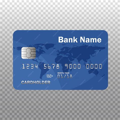 carte de credit ou de debit detaillee realiste isolee sur transparent