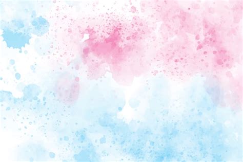 Fundo Aquarela Rosa E Azul