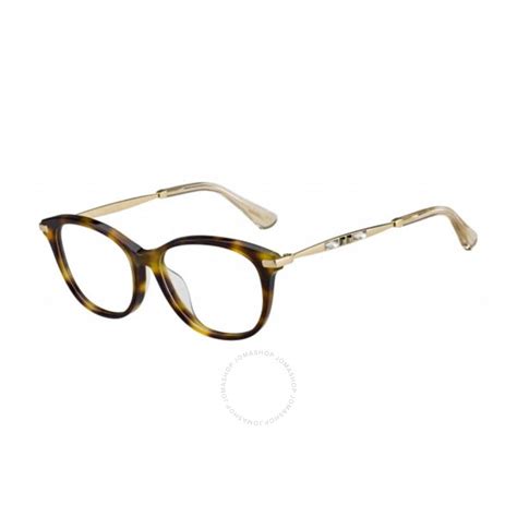 Jimmy Choo Ladies Tortoise Square Eyeglass Frames Jc 186 F 014b 00 51 762753781000 Eyeglasses