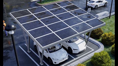 Solar Panels For Parking Lot Roof • Lumion Rendering • Nvl Architects