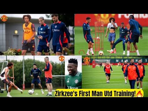 Zirkzee S Explosive First Training At Manchester Utd New M