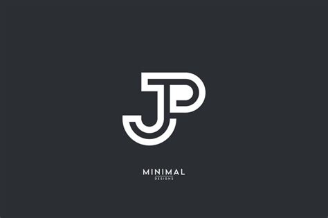 Premium Vector Creative Minimal Pj Jp Letter Business Logo Initial