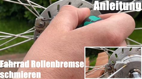 Fahrrad Rollenbremse Abs Bremse Schmieren Shimano Nexave Wartung