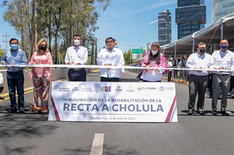 Inauguran rehabilitación de la Recta a Cholula Crónica Puebla