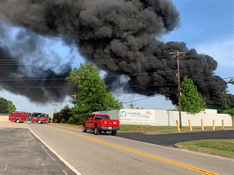 Adam's Scrap Recycling in Greenville Co. on fire