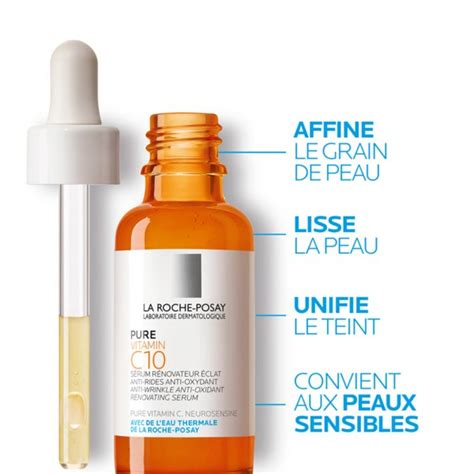 La Roche Posay sérum Pure Vitamin C12 Peeling anti âge et éclat