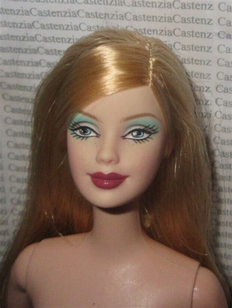 N Nude Barbie Mattel Birthstone December Turquoise Blonde Doll For