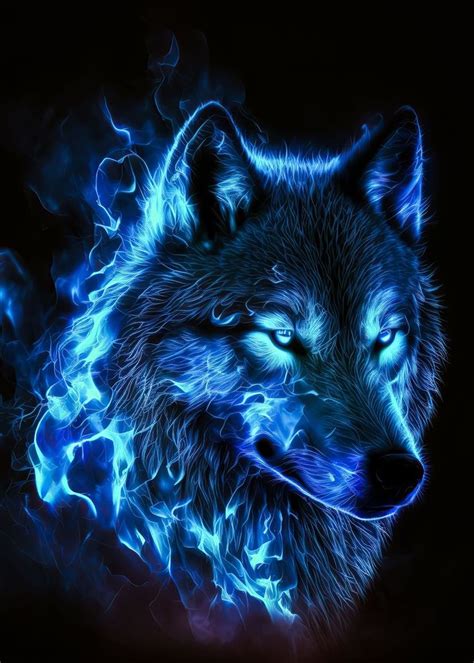 'Ghost Wolf' Poster by Chloe Connelly | Displate in 2023 | Wolf wallpaper, Wolf spirit animal ...