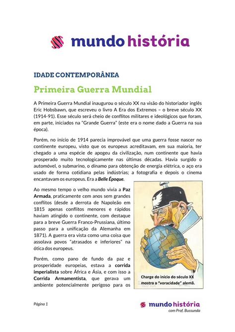 Pdf Primeira Guerra Mundial Mundoedu Dokumen Tips