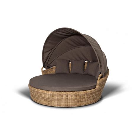 Купить "Стильяно" плетеная кровать круглая, цвет соломенный с доставкой ...