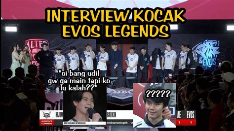 INTERVIEW KOCAK EVOS SETELAH BERHASIL LOLOS GRAND FINAL MPL SEASON 11