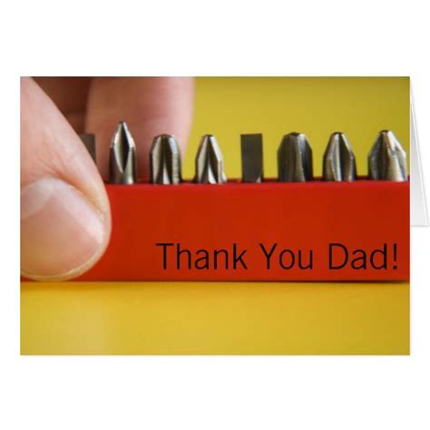 Thank You Dad! Card | Zazzle