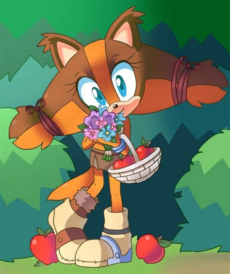 An Image Of A Cartoon Character Holding A Basket With Flowers And