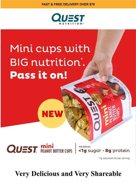 Quest Nutrition Your Favorite Peanut Butter Cups Are Now Mini Milled