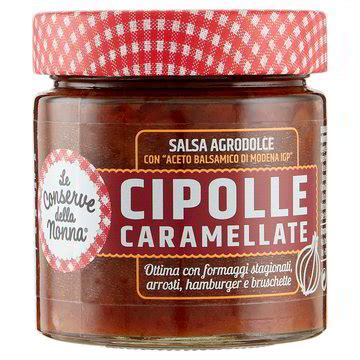 Cipolle Caramellate In Salsa Agrodolce Conserve Della Nonna Gr L