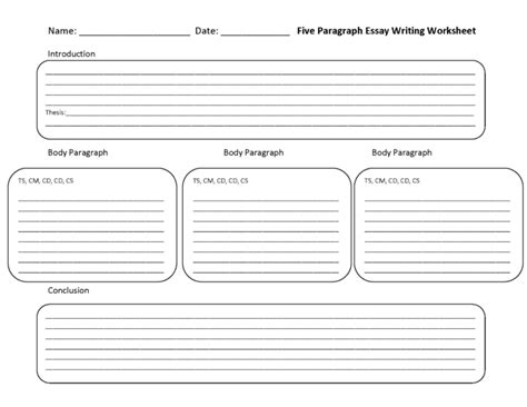 4th Grade Essay Writing Worksheets Pdf Printable Worksheets