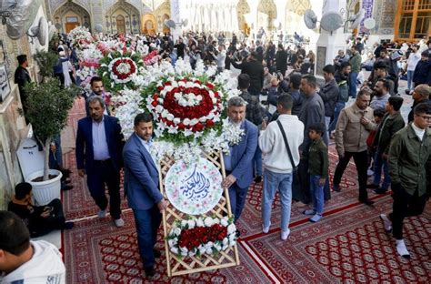 Najaf Holy Shrine Decorated With Flowers Ahead Of Imam Ali Birth