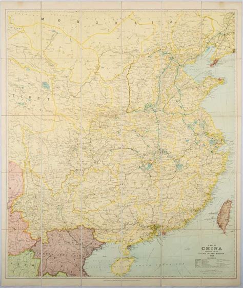 A Map Of China Prepared For The China Inland Mission 1923 Separately