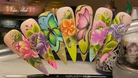 Pin By Eclat On Nail Tip Silk Nails Flower Nails Nail Stencils