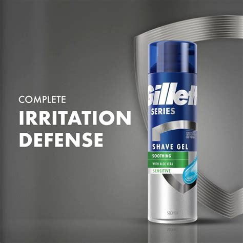 Gillette Series Shave Gel Sensitive Skin Ml Pack Ebay