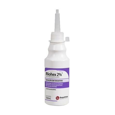 Clorexidina Degermante 2 Tensoativos Riohex Rioquímica 100ml