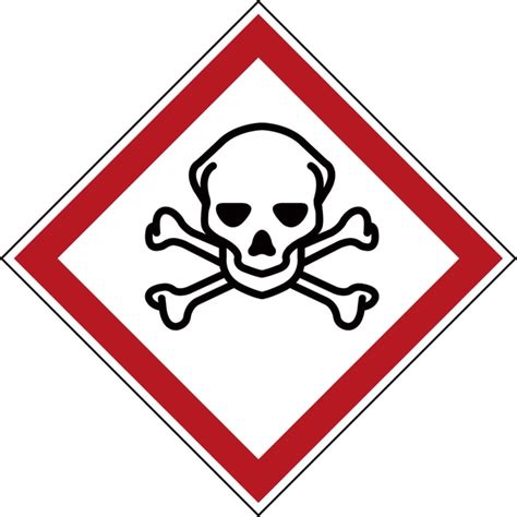 Brady™ Vinyl Mini Pictograms Hazardous Labels Toxic Material Brady ...