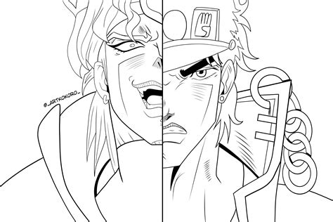 46 Jojo Anime Coloring Pages Free Coloring Pages Printable