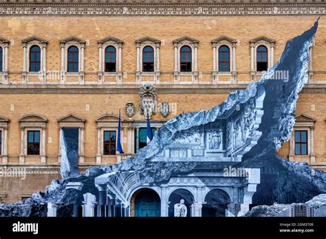 Vanishing Point By French Street Artist Jr Covers The Facade Of