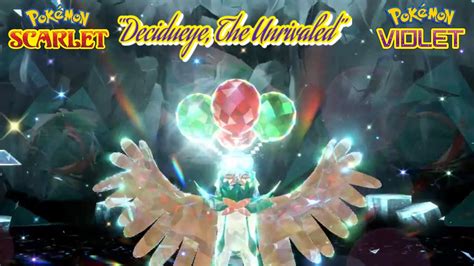 Pok Mon Scarlet Violet Decidueye The Unrivaled Seven Star Flying