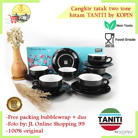 Taniti Pasang Cangkir Kopi Ml Warna Abu Abu Coffee Set Cup And