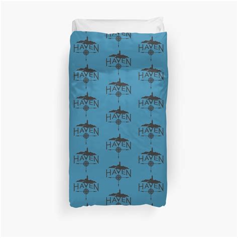 "Haven Black Logo" Duvet Cover by HavenDesign | Redbubble