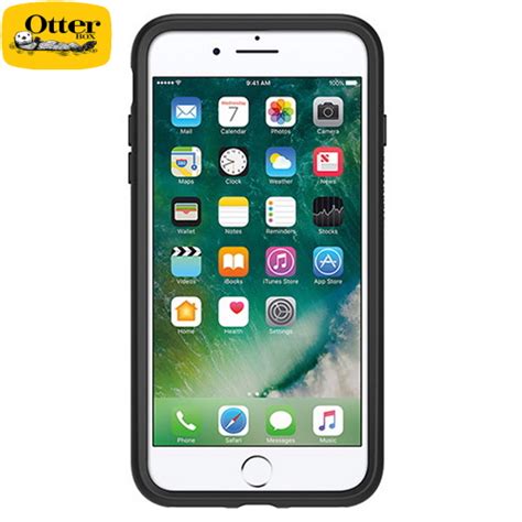 כיסוי מבית Otterbox דגם Symmetry לאייפון 8פלוס בצבע שחור Otterbox Symmetry Case For Iphone 8