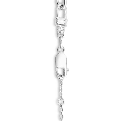 Cm Mm Mm Width Paperclip Bracelet In Sterling Silver