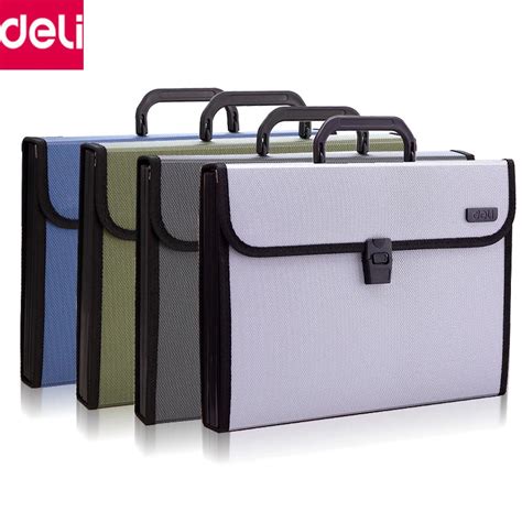 Deli A4 File Folder Document Bags Expanding Wallet Business Series ...