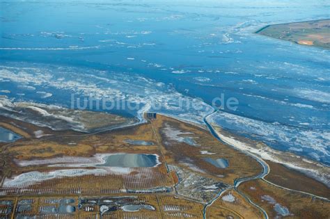 Luftbild Krummh Rn Winterluftbild Soll Biotop In Einem Feld Im