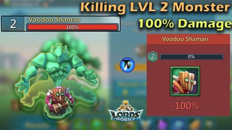 Lords Mobile Hunting Voodoo Shaman Level 2 Monster Without P2p