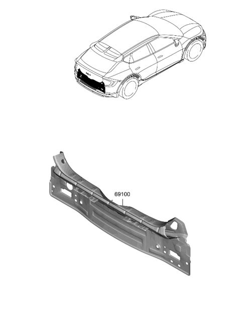 Cv Genuine Kia Panel Assy Back