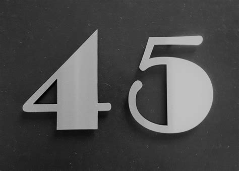 Large Solid Stainless Steel Self Adhesive Housedoor Numbers Etsy Uk