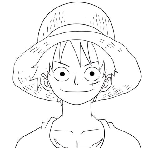 Coloriage Luffy Imprimer