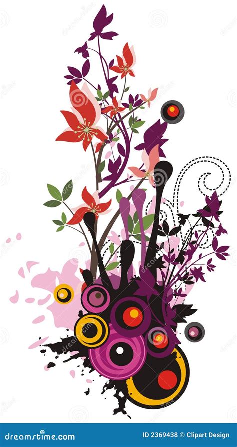 Serie floral del fondo ilustración del vector Ilustración de arte