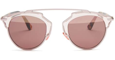 Dior So Real Mirrored Sunglasses In Pink Lyst