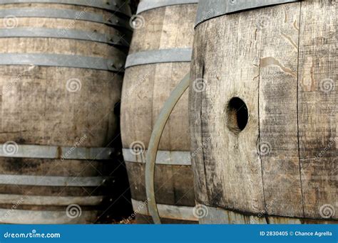 Oak Wine Barrels stock image. Image of barrels, barrel - 2830405