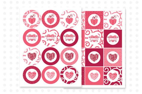 Valentine's Printable Cupcake Toppers (Graphic) by ...