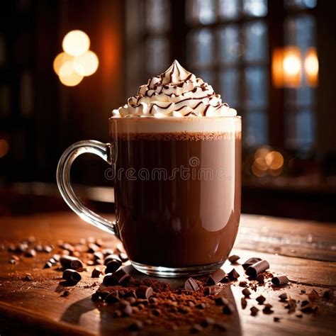 Hot Chocolate Rich Cocoa Chocolate Milk Beverage Drink Stock Illustration Illustration Of